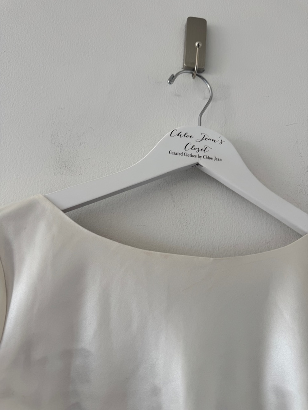 REFORMATION Blanche Silk Dress in Ivory - Picture 10 of 11